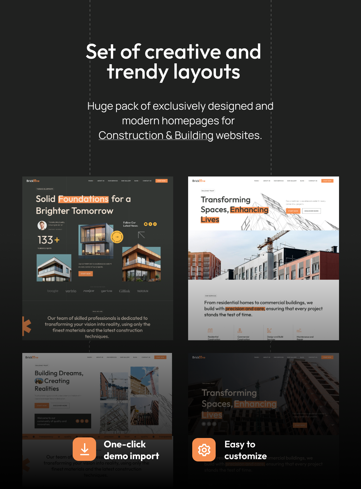 Brickzone - Construction WordPress Theme