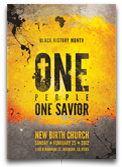 One People One Savior Church Flyer and CD Template