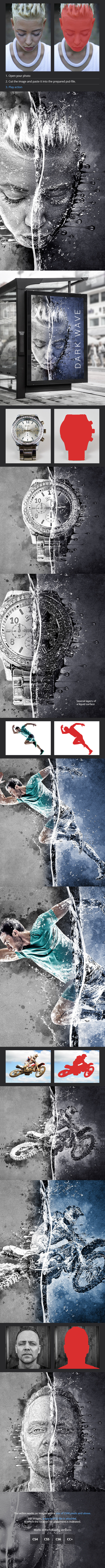 Dark Wave Photoshop Action - 1