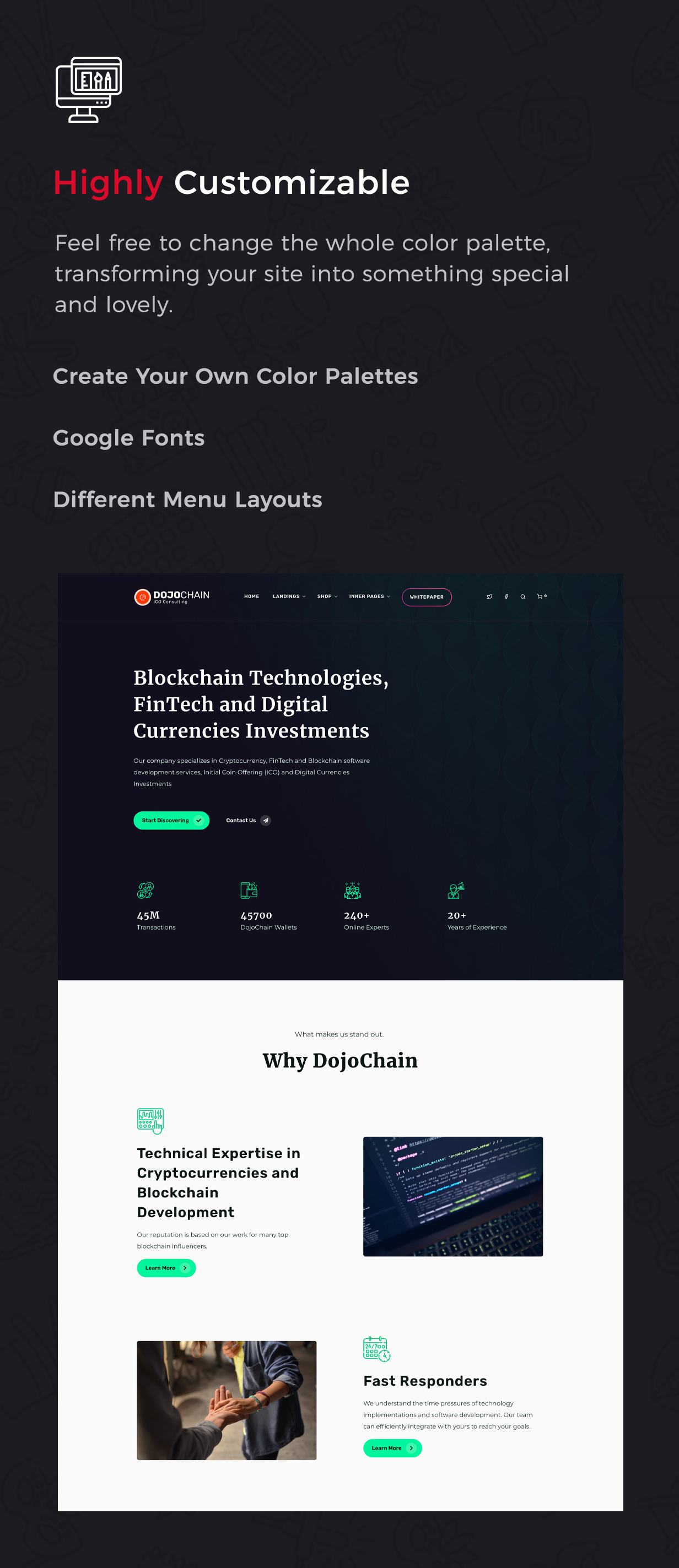DojoRoyal - Cryptocurrency Consulting WordPress Theme