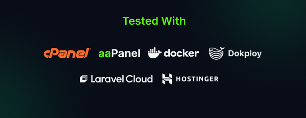 Mentor LMS supports cPanel, aaPnel, Dokploy, Docker, Laravel cloud, Hostinger hPanel and any other VPS