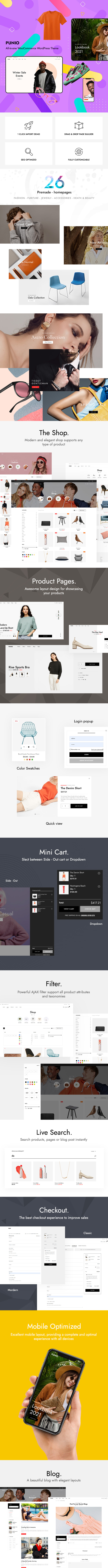 Punio All-in-one WooCommerce WordPress Theme Preview