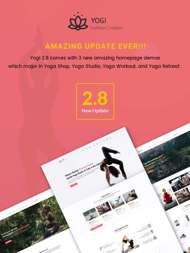 Yogi - Health Beauty & Yoga WordPress Theme - 1