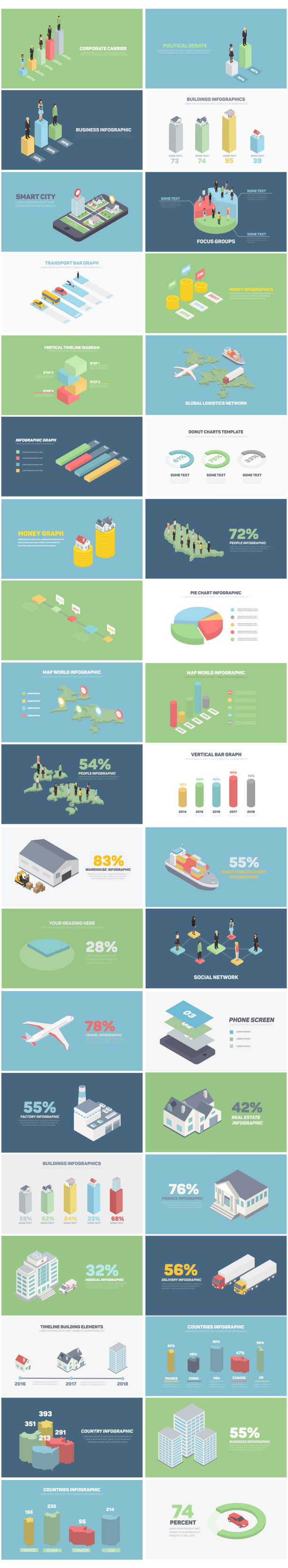 Isometric Infographics - 3