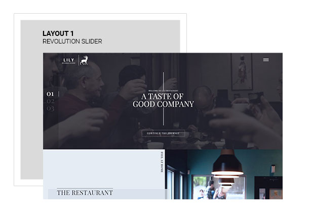 Lily | One Page Restaurant WordPress Theme - 1