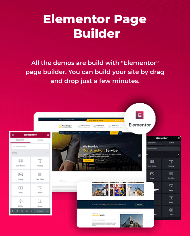 Elementor Builder Available