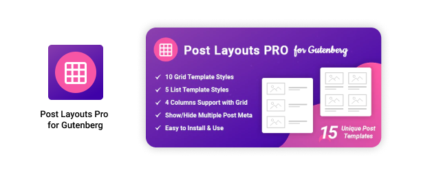 Post Layouts Pro for Gutenberg