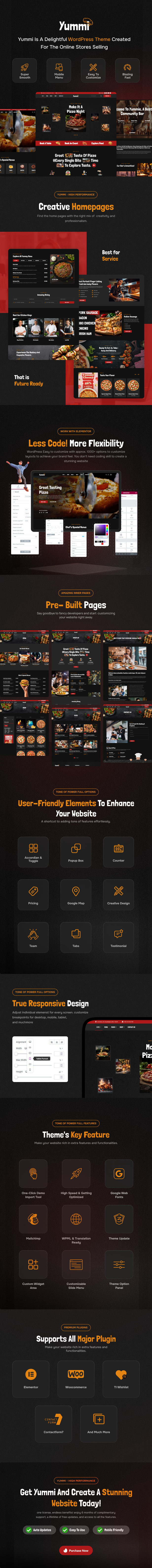 Yummi - Fast Food and Restaurant WordPress Theme - 1