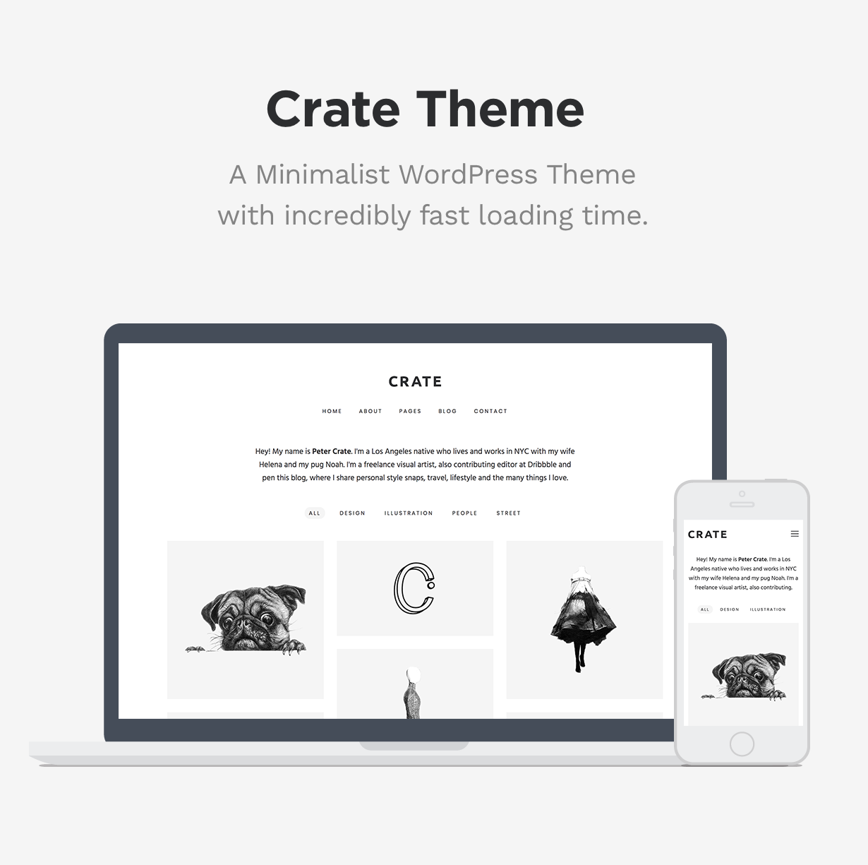 Crate - Minimalist Themeforest WordPress