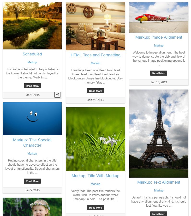 Wordpress Post Grid / List / Timeline Layout avec carrousel et publication connexe - 5