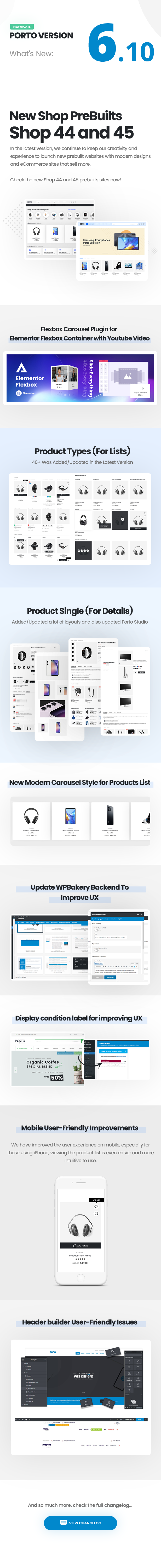 Porto WordPress Whats New 6.10