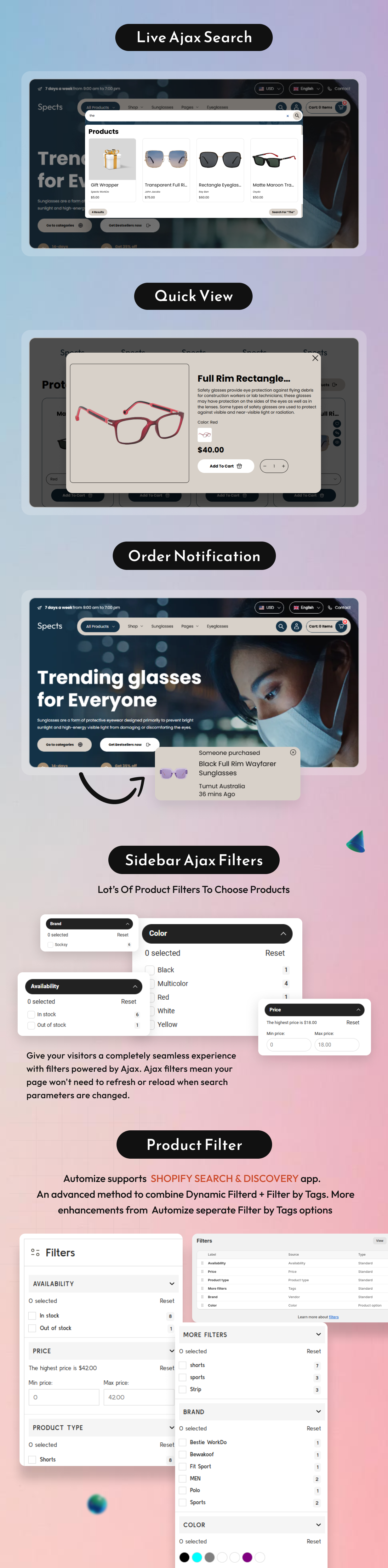 Spects - Modern Glasses Responsive Shopify 2.0 Theme - 11