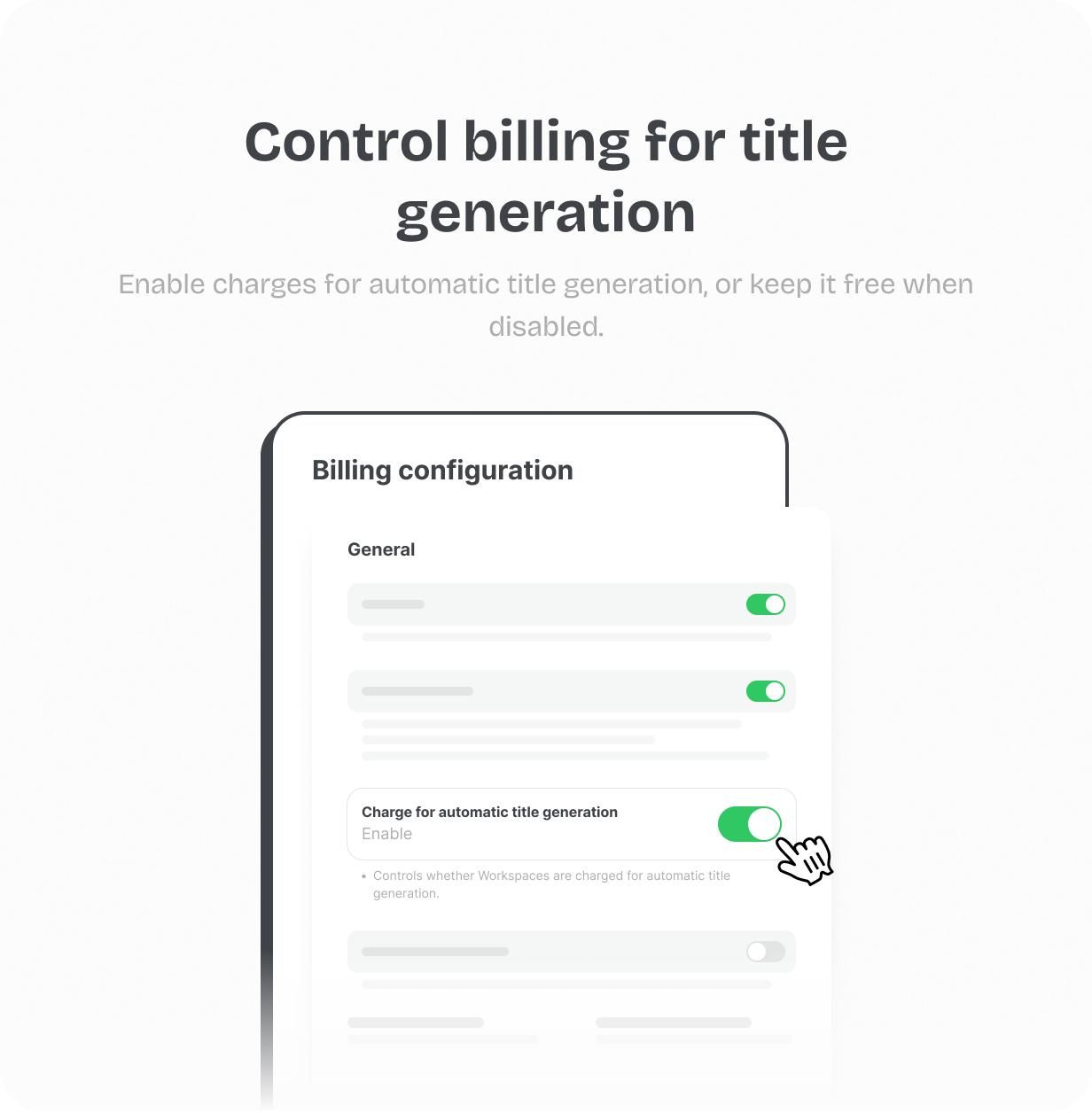 Control billing for title generation @heyaikeedo #aikeedo