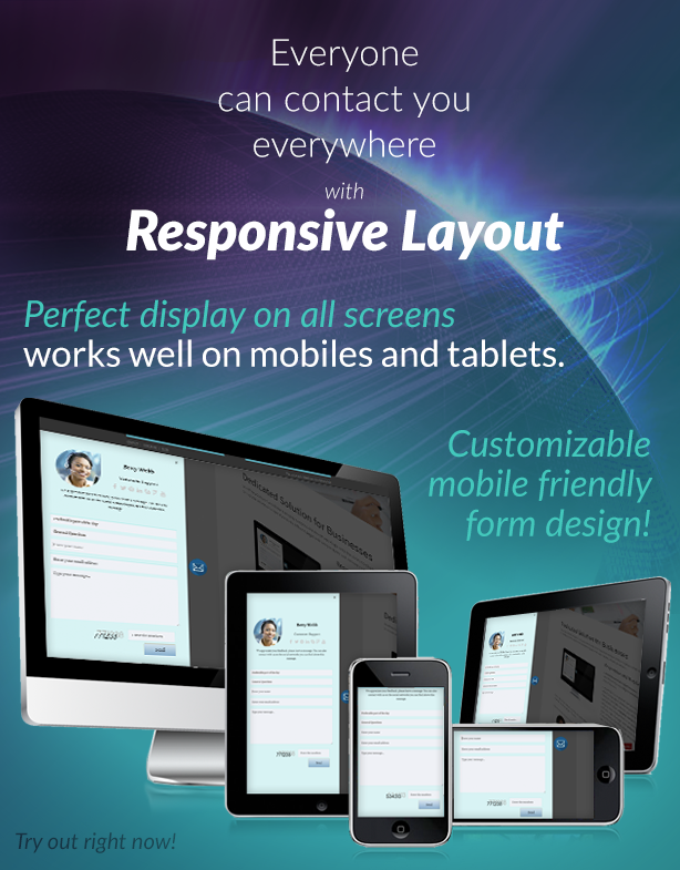 Floating Contact Form Responsive