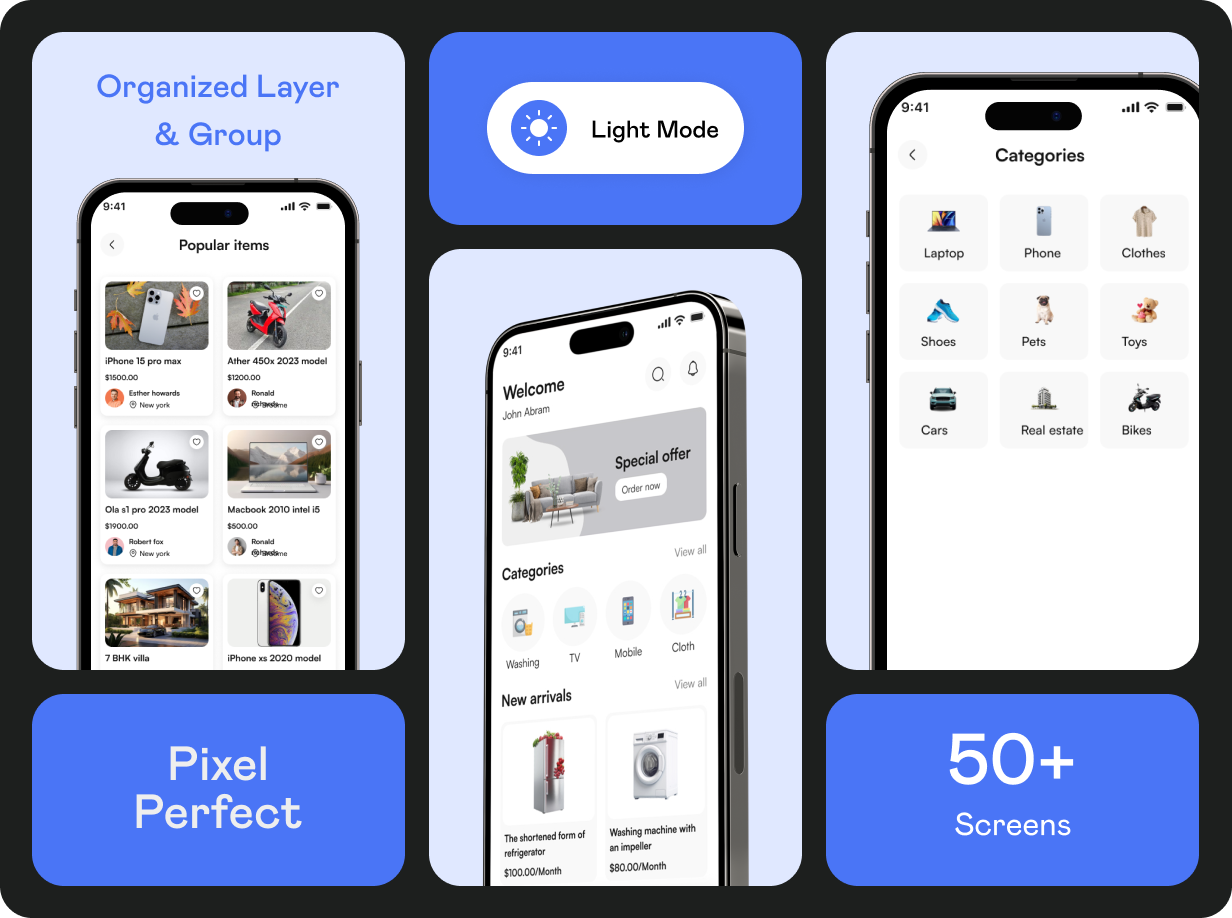 Quikrr UI template | Classified App in Flutter | Product Buying & Selling App Template - 12