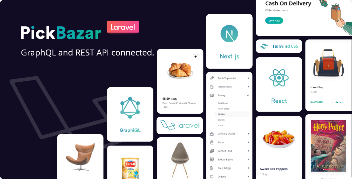 Pickbazar Laravel - React, Next, REST & GraphQL Ecommerce With Multivendor 