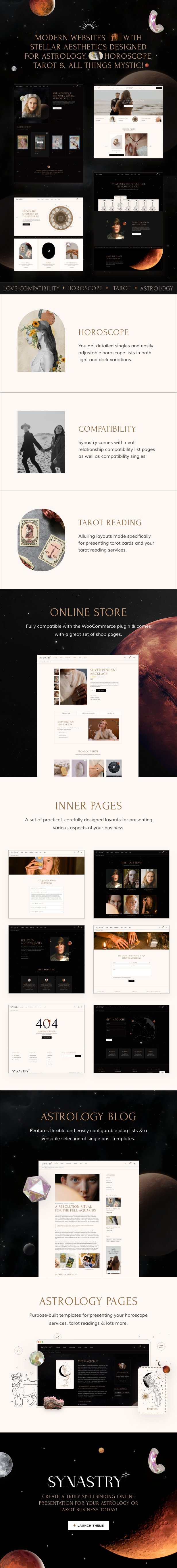 Synastry - Astrology and Horoscope WordPress Theme - 2