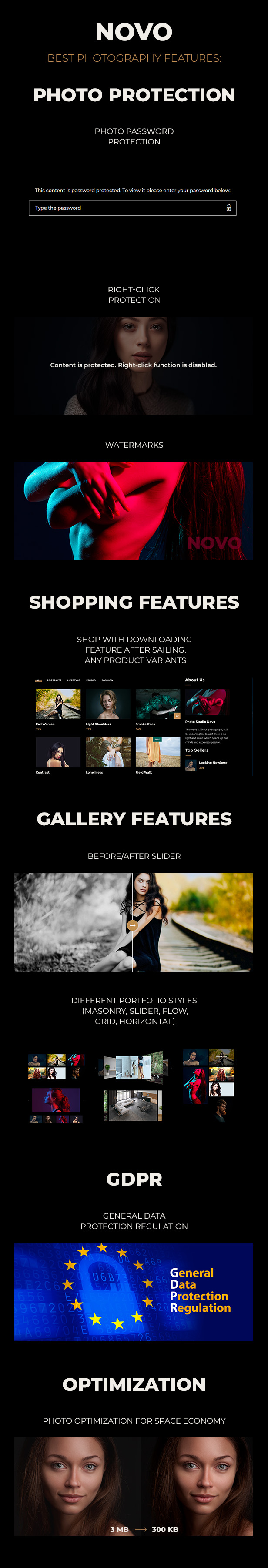 Novo - Photography WordPress - 6