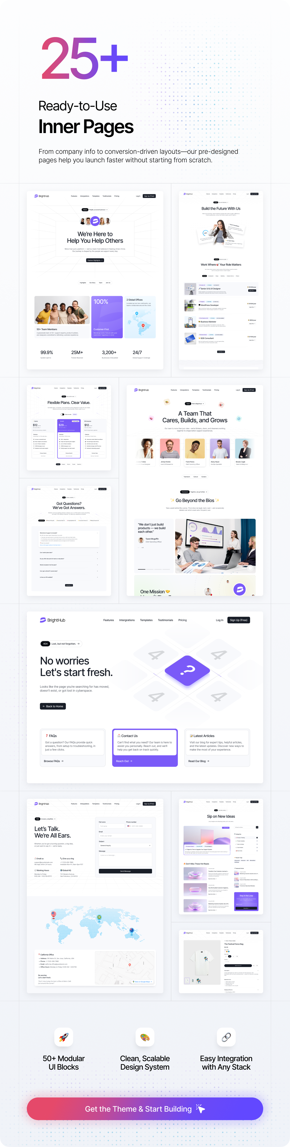 BrightHub - SaaS & Tech Startup WordPress Theme - 10