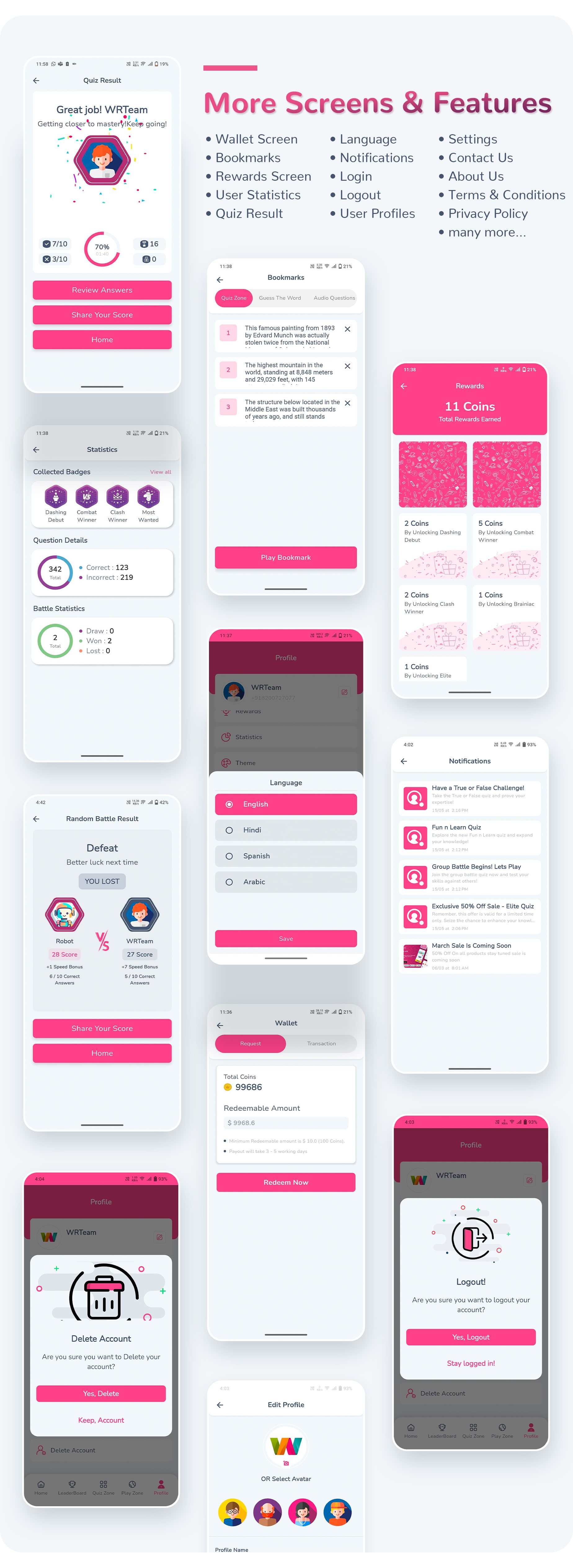 Elite Quiz - Trivia Quiz | Quiz Game - Flutter Full App + Admin Panel - 43
