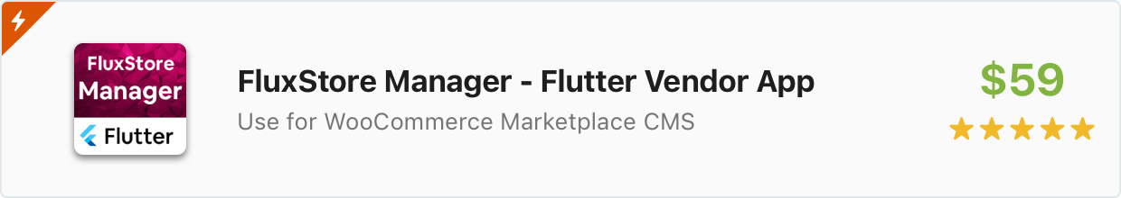Flutter Template: FluxStore WooCommerce - Flutter Vendor app