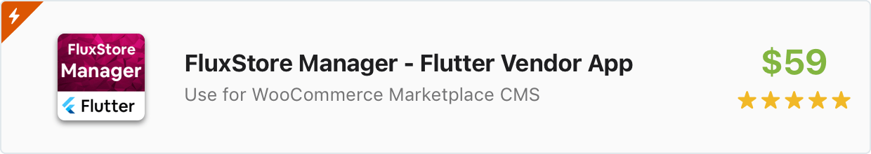 Flutter Template: FluxStore Manager - Flutter Vendor app