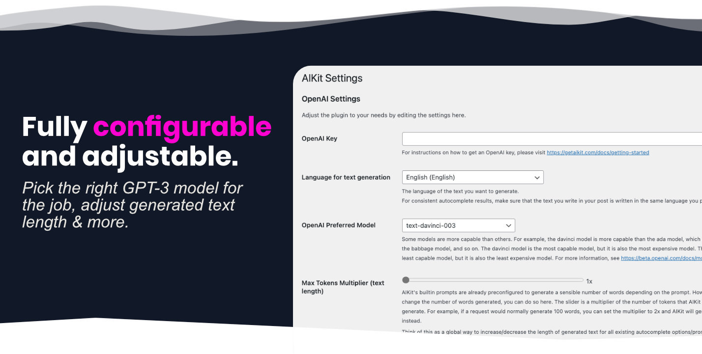 AIKit - WordPress AI Automatic Writer, Chatbot, Writing Assistant & Content Repurposer / OpenAI GPT - 21