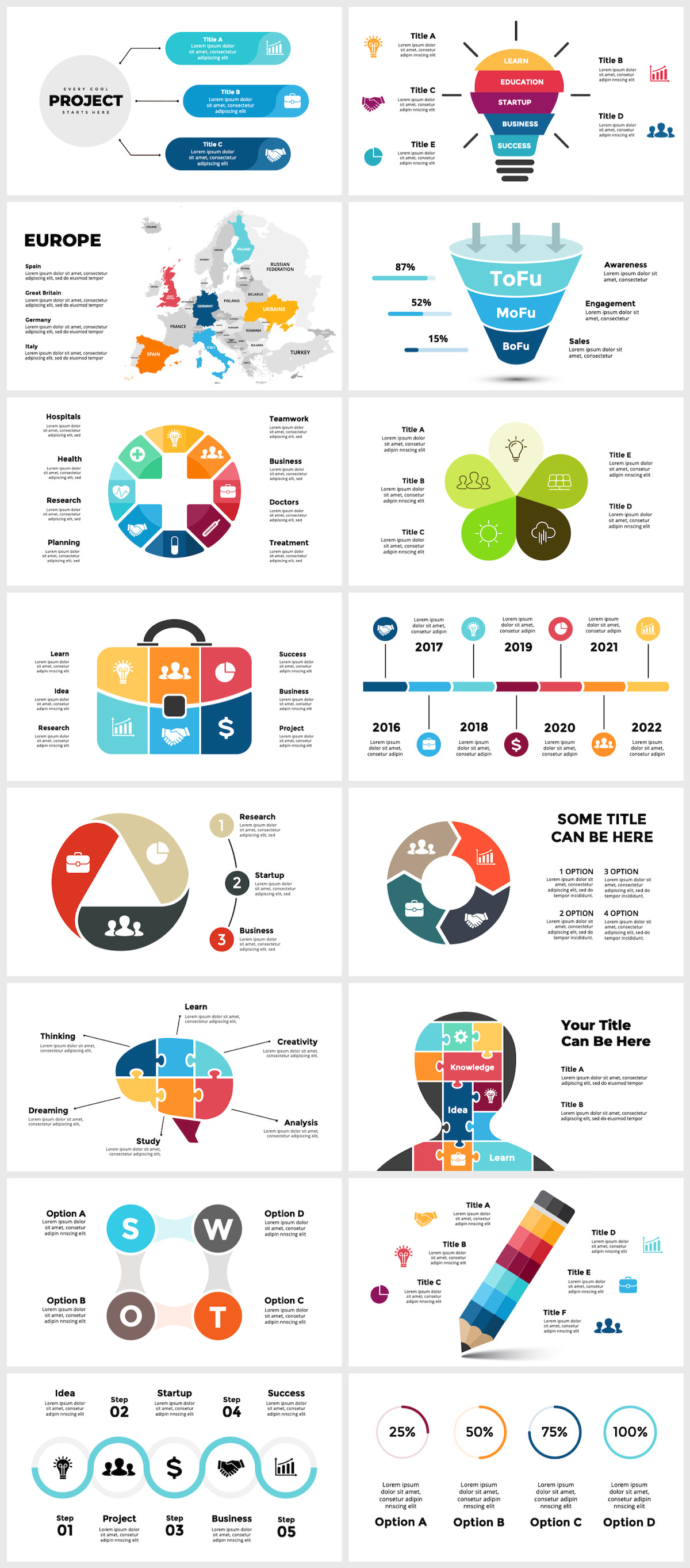 Wowly - 3500 Infographics & Presentation Templates! Updated! PowerPoint Canva Figma Sketch Ai Psd. - 110
