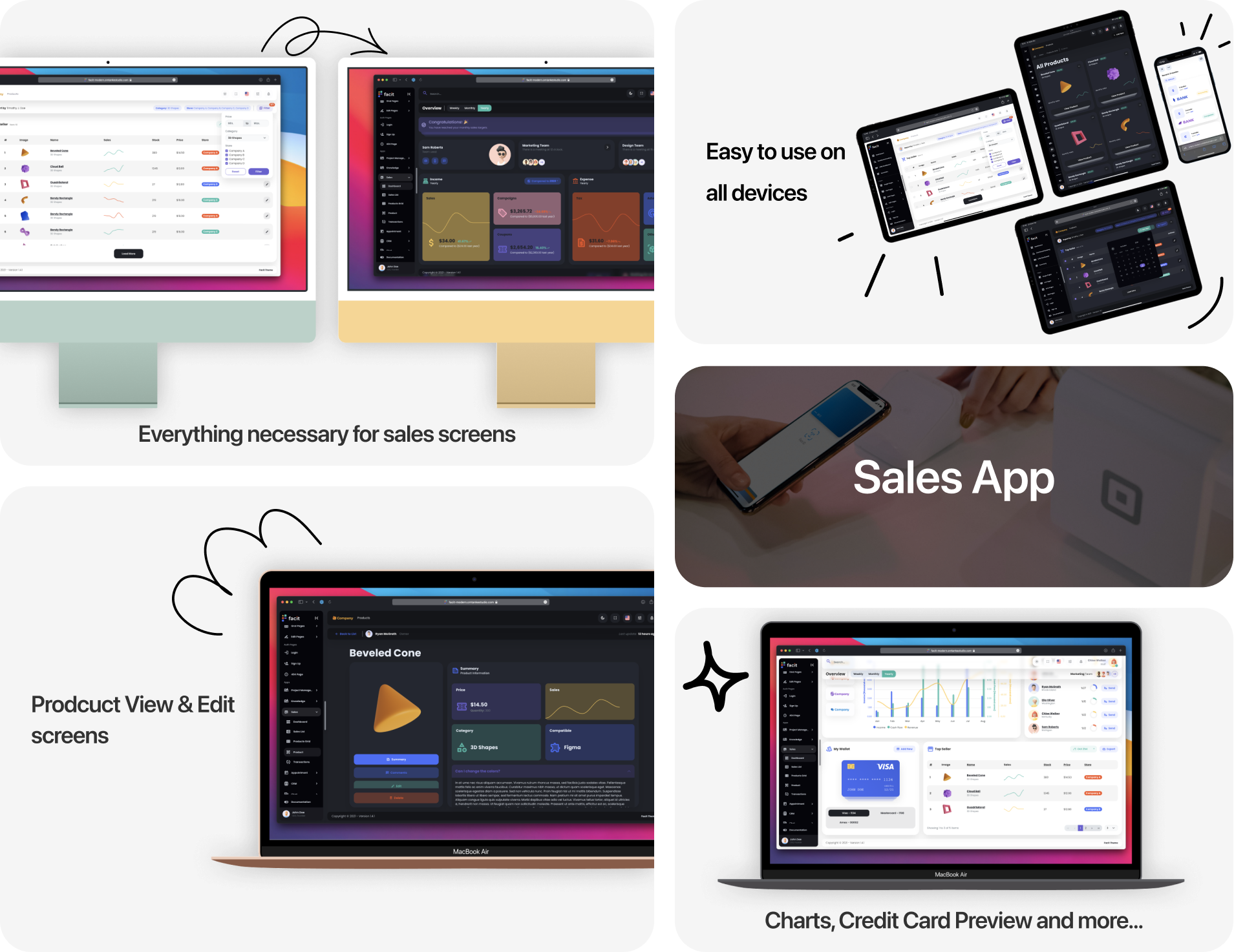 Facit | React Admin Dashboard Template
