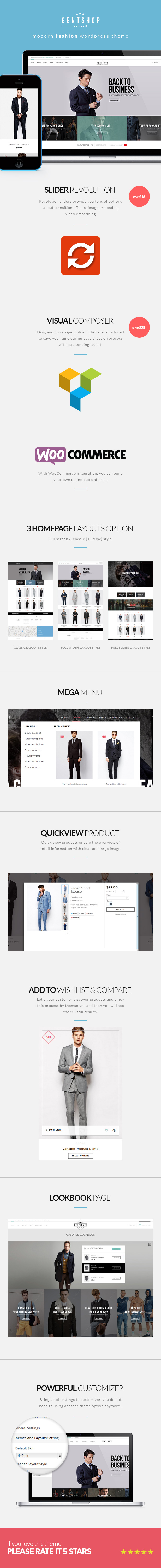 GentShop - LookBook WooCommerce WordPress Theme - 5