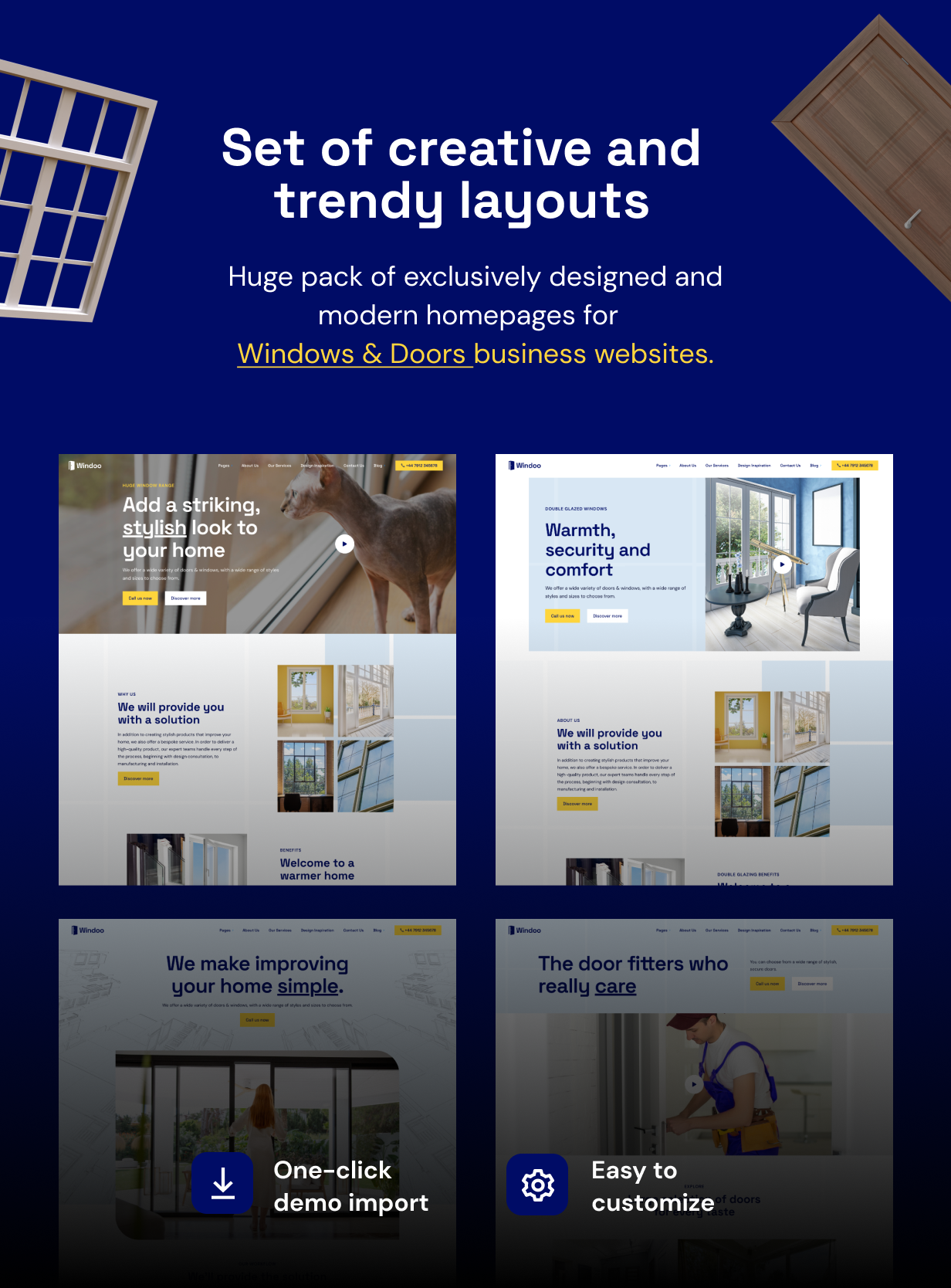 Windoo - Windows & Doors WordPress Theme