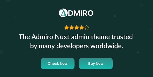 admiro Admin Dashboard theme