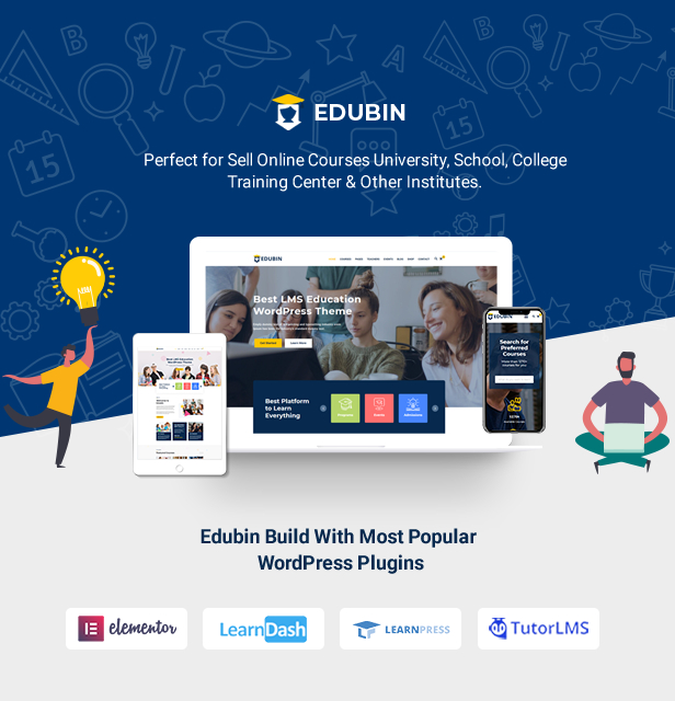 Edubin v6.8.3-教育培训/大学/学院/书院WordPress主题