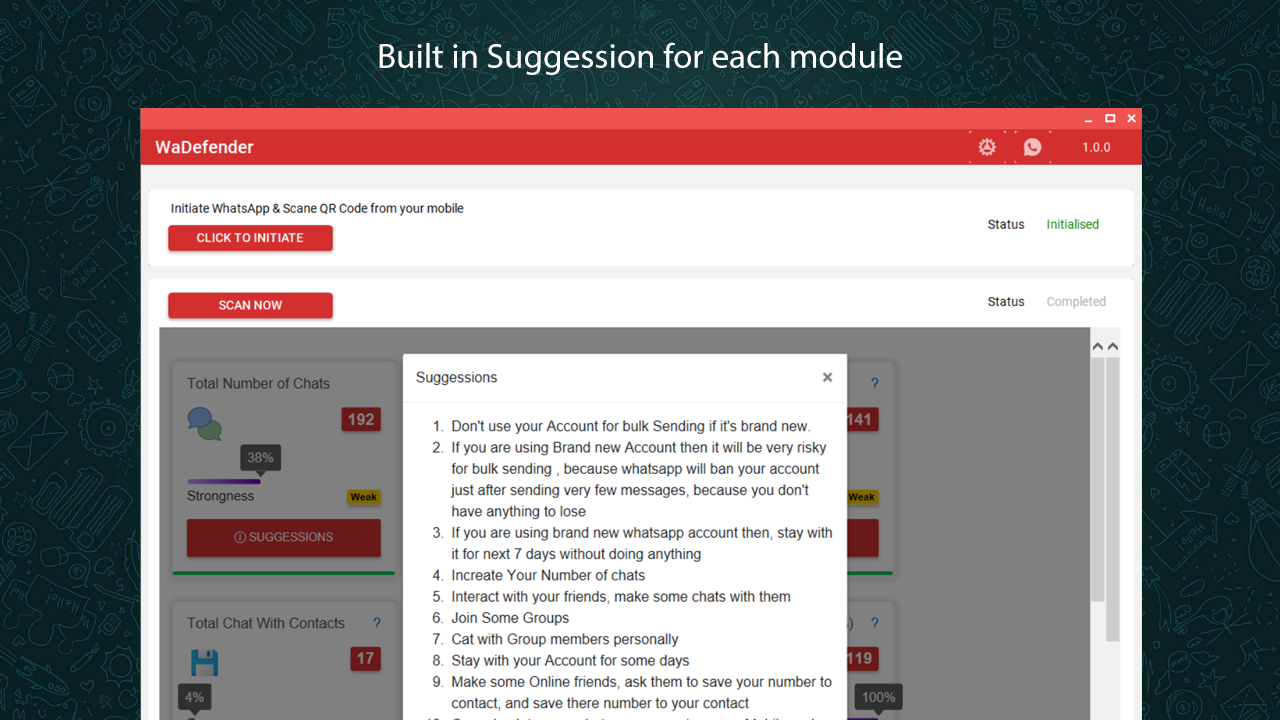 WaDefender - WhatsApp Account Strongness Checker for bulk sending - Full Reseller Rights - 6