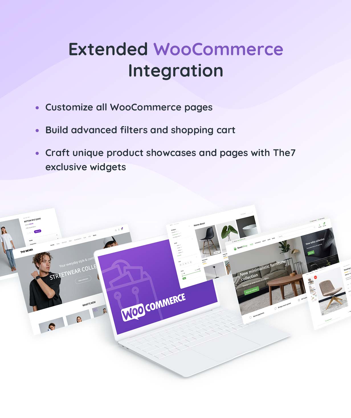 Advanced WooCommerce integration