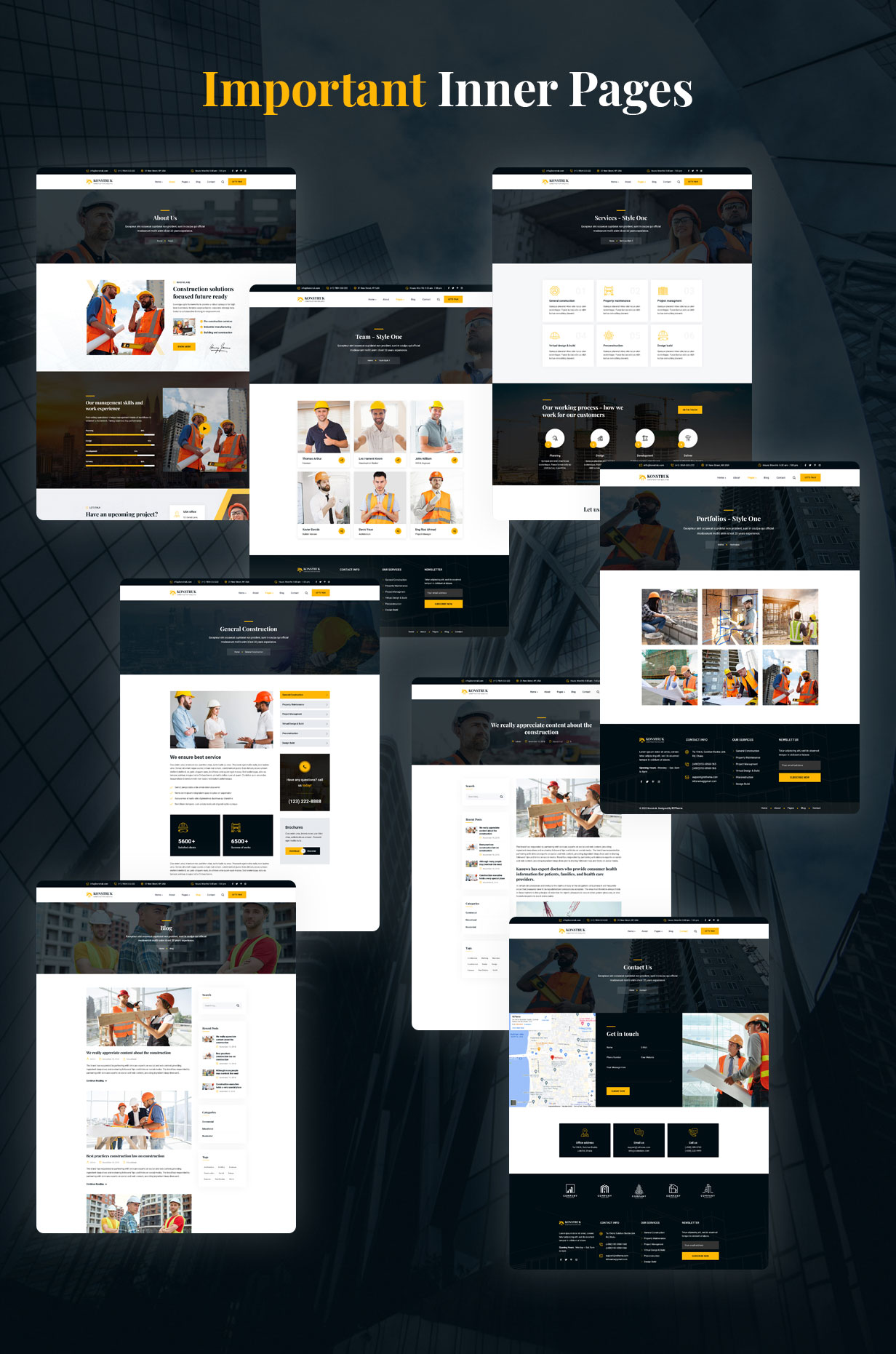 Konstruk - Construction Building WordPress Theme 