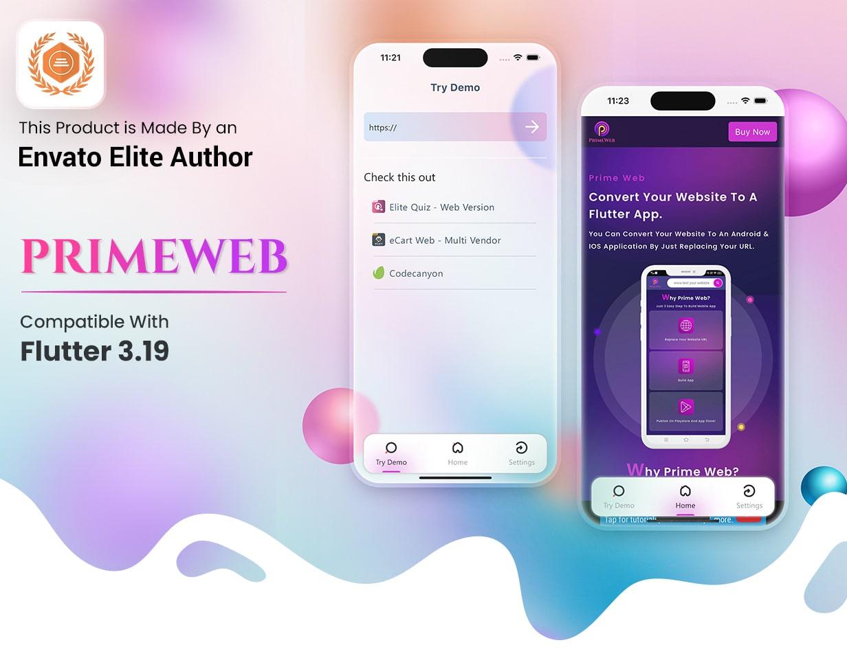 Prime Web - Convert Website to a Flutter App | Web View App | Web to App - 6