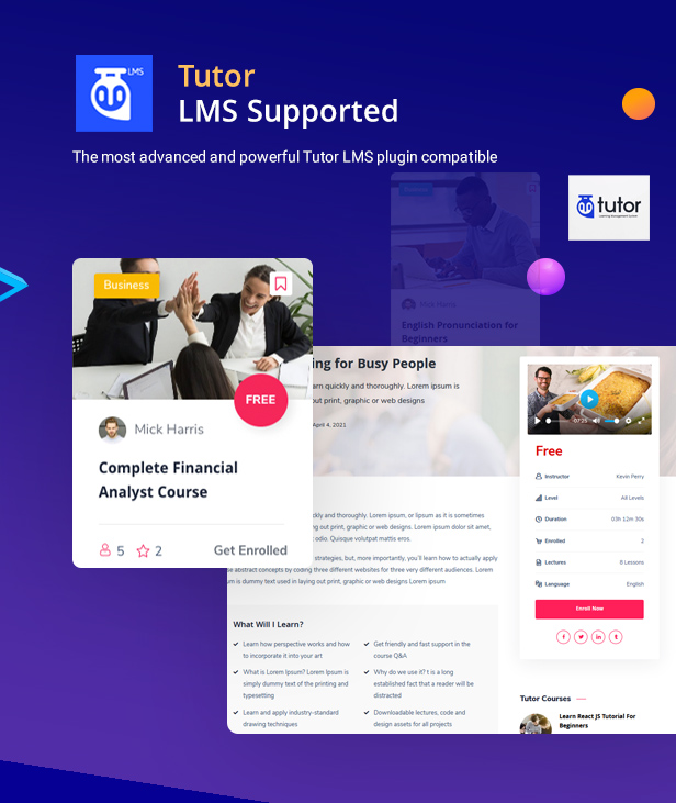 Tutor LMS Course, Learning Management System, LMS, Course