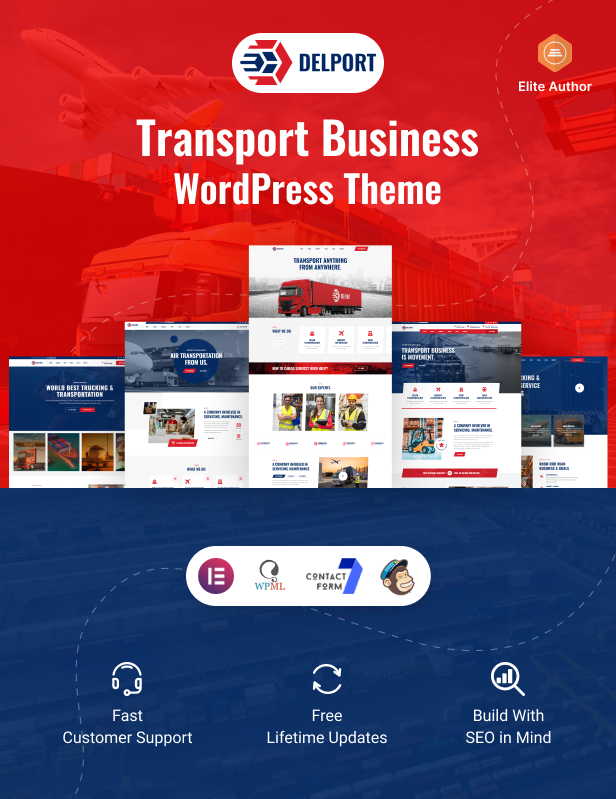 Delport - Logistics & Transportation Business WordPress Theme + RTL - 1