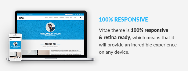 Vitae Resume WordPress WooCommerce Theme