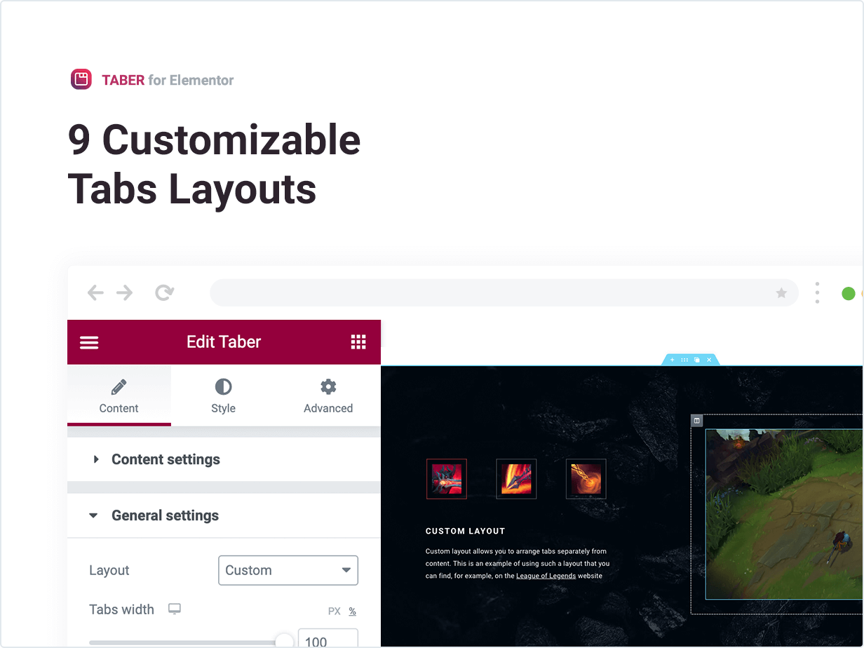 9 Customizable Tabs Layouts