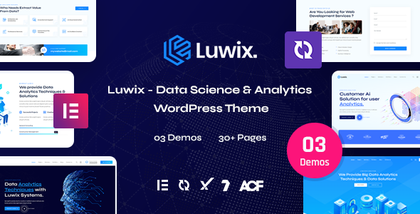 Luwix - Data Science & Analytics WordPress Theme + RTL Ready