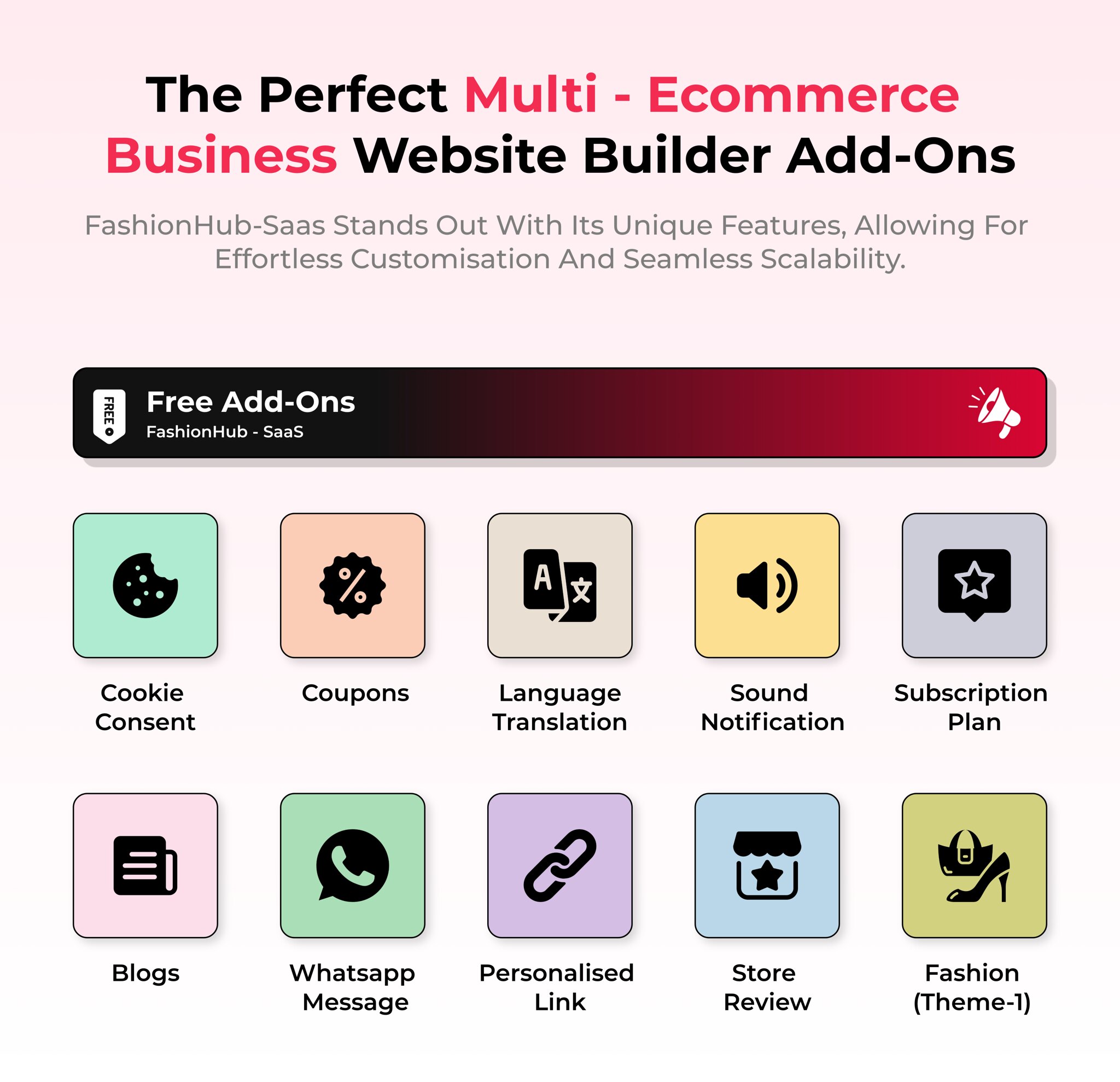 FashionHub SaaS - Multi Vendor SaaS eCommerce Business Website Builder SaaS