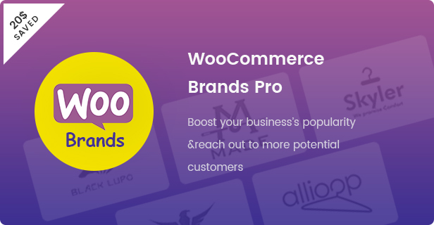 时尚WooCommerce WordPress主题-Woo品牌插件-20美元