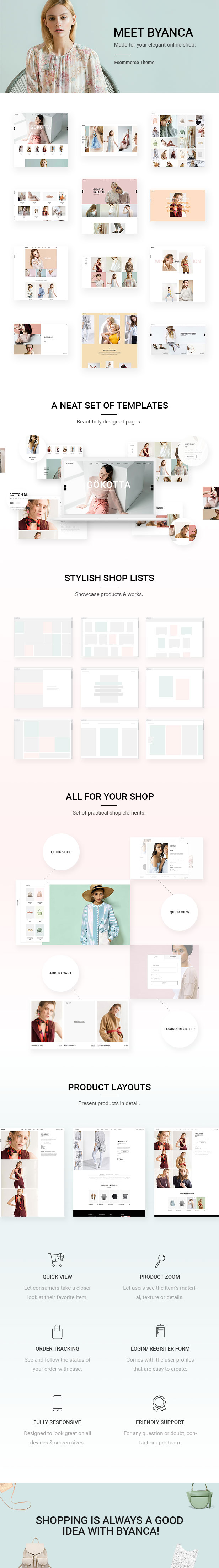 Byanca – Modern WooCommerce Theme for Clothing Brands and Shops
