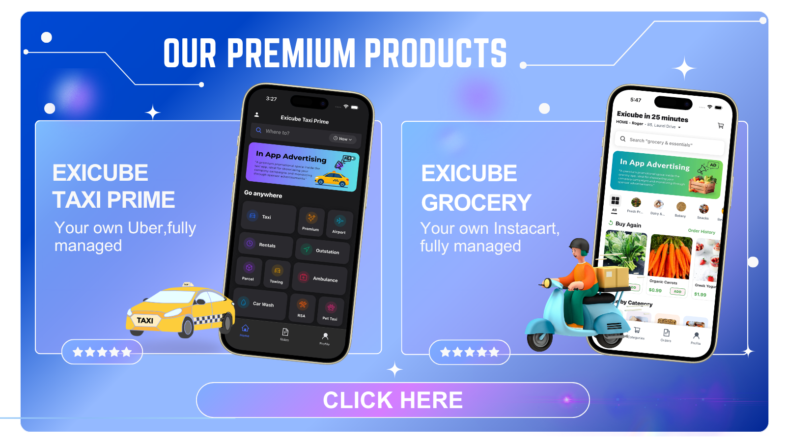 Exicube — Launch your ride-hailing app in 15 days