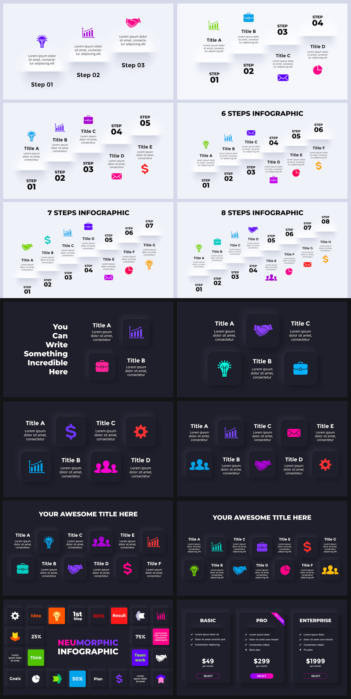 Wowly - 3500 Infographics & Presentation Templates! Updated! PowerPoint Canva Figma Sketch Ai Psd. - 321