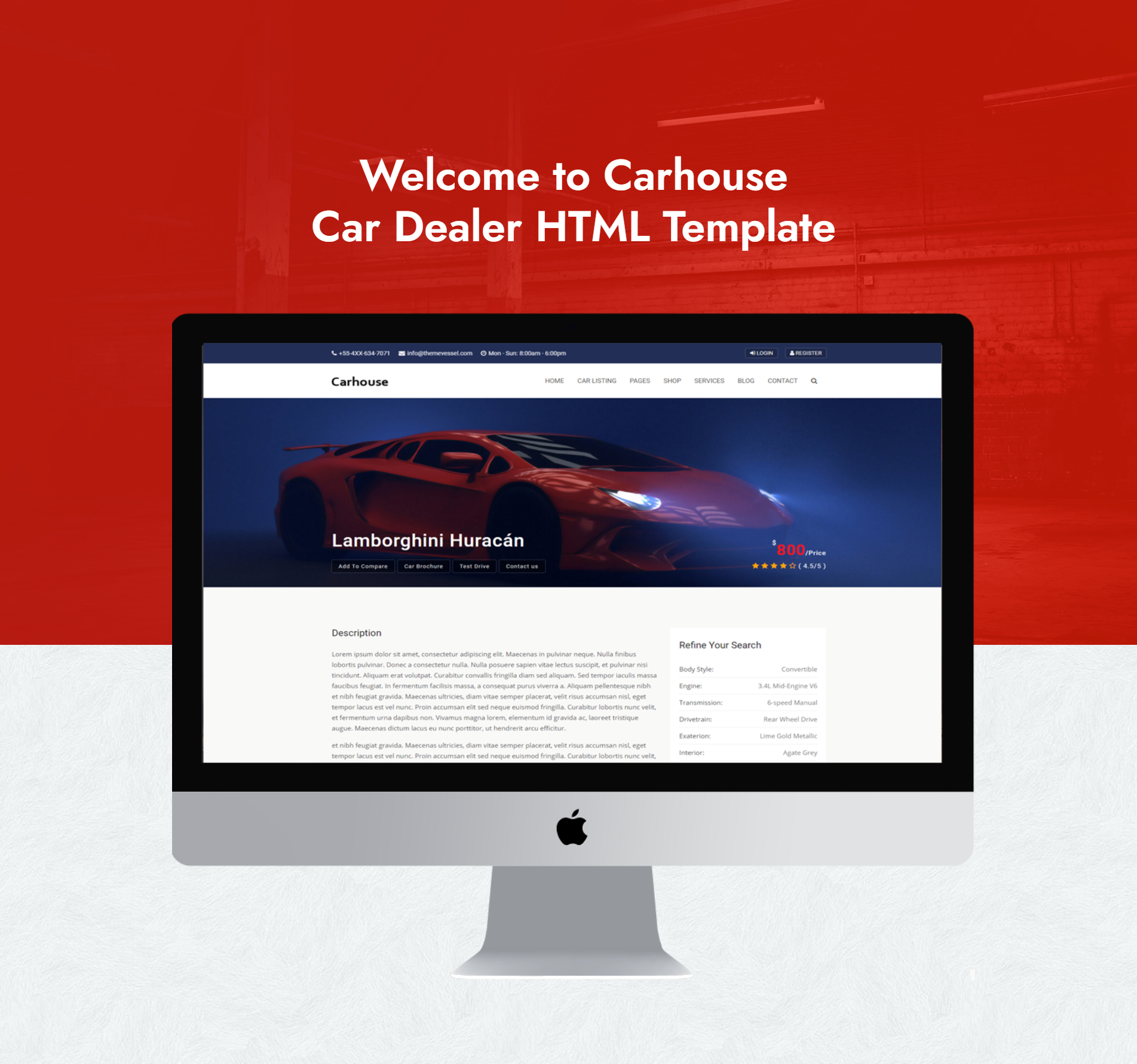 Car House - Automobile HTML5 Template - 5