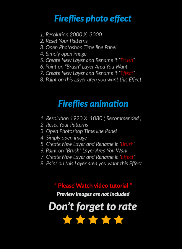 Fireflies Photoshop Action - 6