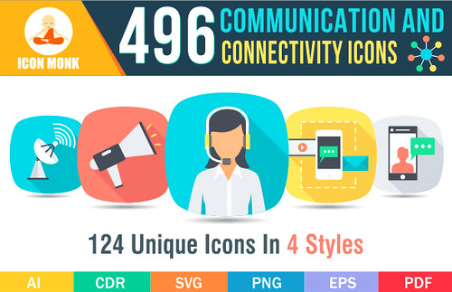 496 Communication icons 
